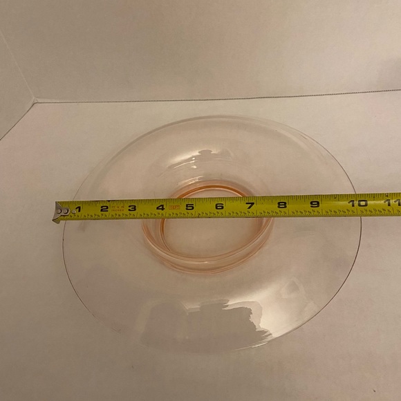 Vintage Pink Depression Glass Console Bowl - Picture 3 of 4